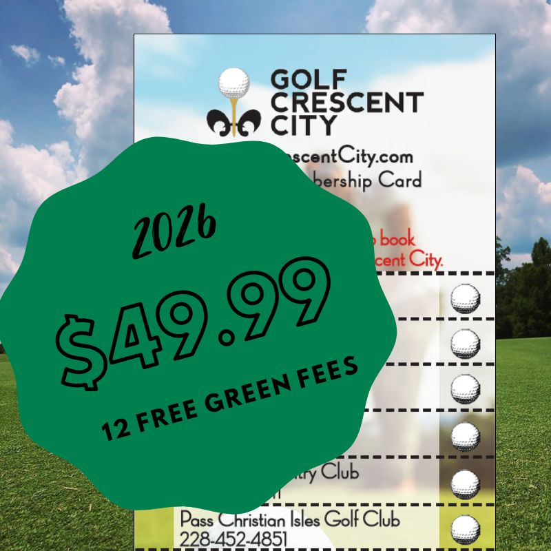Individual Membership Card for New Orleans Golf | Golf Crescent City