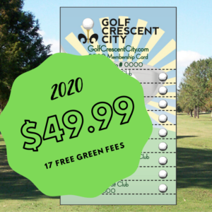 Discount golf card in New Orleans
